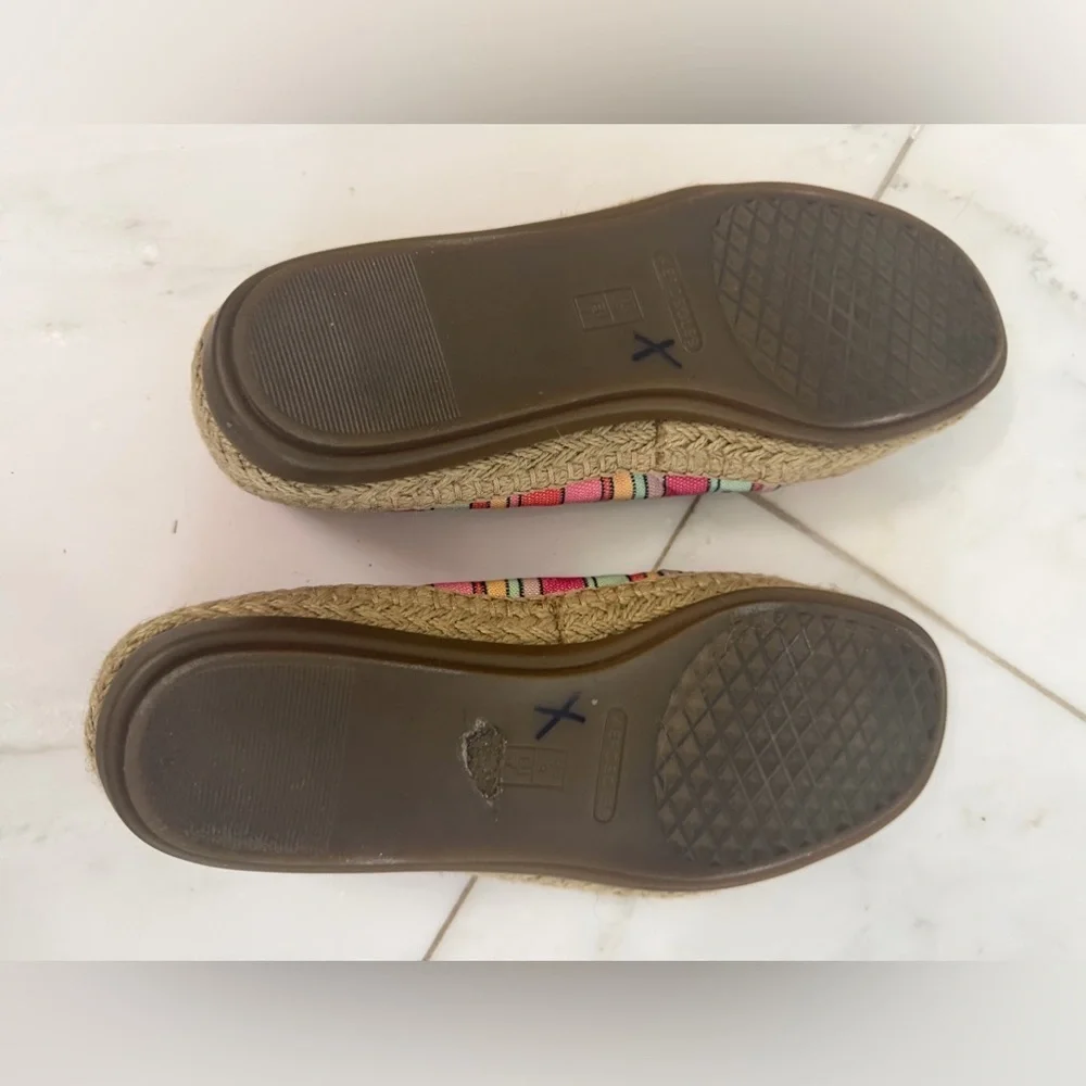 Aerosoles Women’s Size 9 Boho Beach Stripe Espadrille Flats